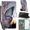 Handyhülle für Samsung Galaxy Note 10 Plus Hüllen Premium Leder Case Klappbar Wallet Magnet Kartenfach Standfunktion Schutzhülle kompatibel mit Samsung Note 10 Plus Cover,Schmetterling