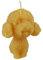 Bienenwachskerze - Pudel Hunde Kerze 5,5 cm 100% reinem Bienenwachs - Handgemacht - Honigkerze - Hundekerze - Tierkerze