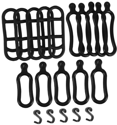 TOYANDONA 20pièces Lot de Sangles Silicone Élastique pour Fixation Lampe Vélo Et Torche Antidérapantes Et Résistantes à Eau Accessoires Vélo pour Installation Facile sans Outils