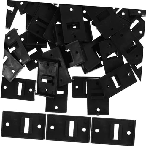 NUOBESTY Quincaillerie Pour Meubles Boucle De Plinthe D'armoire En Plastique Antidérapante 50 Pièces Pour Pieds D'armoire La Cuisine Salle De Bain Usage Domestique