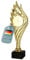 Larius Pokal (27 cm, 263g) – Personalisierbare Trophäe mit Steinsockel – Ideal für Turniere, Fussball, Kindergeburtstage, Mannschaften & Auszeichnungen - M4 (ohne Wunschtext, Gold)