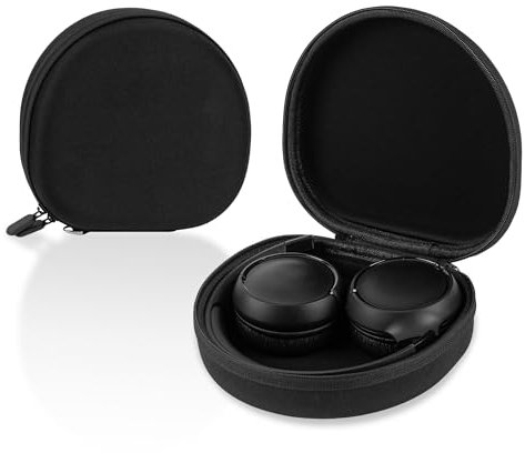 Linkidea Funda de transporte para auriculares compatible con JBL Tune 510BT, Tune 500BT, Tune 560, Live 460NC, E40BT, T450BT, bolsa de viaje protectora de repuesto (negro)