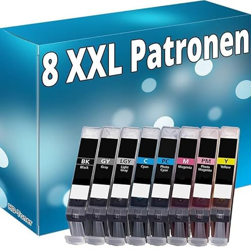 Inkadoo 8 Drucker Patronen kompatibel für Canon CLI-65 PIXMA PRO 200 Tintenpatronen Multipack Set