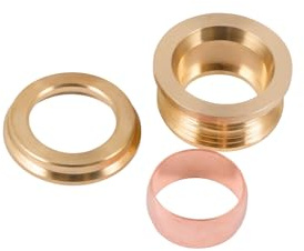 10x Westco 15mm x 8mm 3-Part Reducing Set | Compression Fitting Accessory | 15mm x 8mm 3-Part Reducing Connection