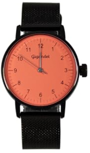 Gigandet Armbanduhr Quarz Damen Edelstahl Schwarz Rot G27-016