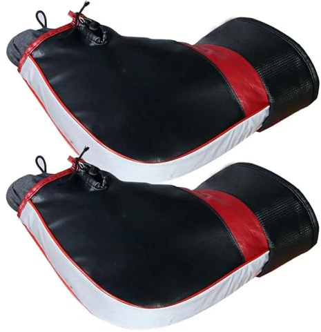 Crepundia Manchon Scooter Hiver, Gants de Guidon Moto universels, protège-Mains for vélo électrique, Chauds et Coupe-Vent for Scooter