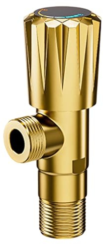 Folpus Absperrventil Zubehör Badezimmer Toilette Waschbecken Professionelle Küche Kalt- Warmwasser Absperrventil Gold