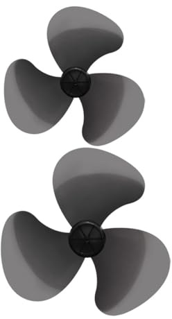 SHINEOFI Standventilator Ersatzteile 2 Stück 3 Blatt Lüfterflügel aus Kunststoff für Tisch und Wandventilatoren Reparaturset für Privaten Gebrauch