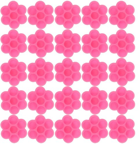 WHAMVOX 200pcs Récipients en Plastique Rose Réutilisables pour Colle Extension de Cils, Coupelles Légères et Petites pour Salon de Cils et Spa