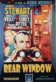 ENORME LAMINADO Alfred Hitchcock Ventana trasera una hoja promoción - PÓSTER