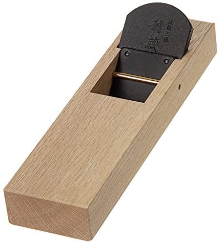 KAKURI TOSHIZO Japanese Wood Block Plane KANNA 58mm, Blade Replaceable Hand Planer for Woodworking, 2.9×2.5×10.2 inches (40844)