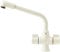 Deva SMS172/004 Sauris Kitchen Mono Sink Mixer Tap Beige Finish | Dual Flow | 360° Swivel Spout | Large Easy Use Hot & Cold Handles | for Double Or Single Basin | 12 Year Warranty