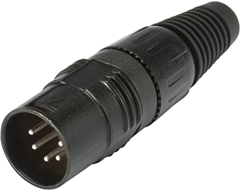 HICON DMX-Endstecker 110 Ohm, 5pol, sw