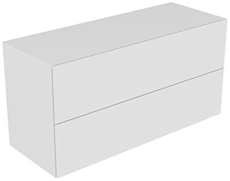 Keuco Sideboard Edition 11 31327, Bel, 2 Front -Auszüge, trüffel/Glas trüffel, 31327140100