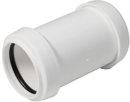 Floplast 32mm White Polypropylene Straight Coupling
