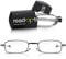 Read Optics kompakte Lesebrille +1,0 Dioptrien. Faltbar mit Vollrand und patentierten Premium Difuzer™ Gläsern. Für Herren und Damen, mit Teleskop-Bügeln inkl einem kleinen Hartschalen-Etui