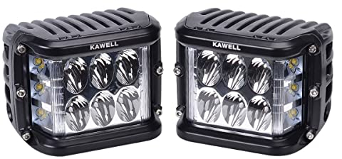Kawell Cube DÉL à éclairage latéral 45 W, lampe de travail, phare hors route pour camion VUS