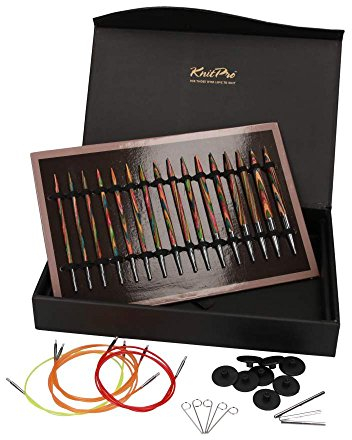 Knit Pro 20692 Set austauschbare Rundstricknadeln Symfonie in Box, Holz, symphonie, 27 x 18 x 4 cm