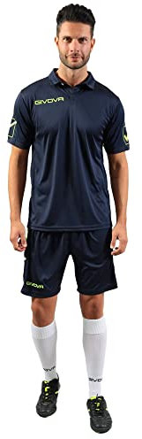 Givova, kit play, blau/gelb fluo, M