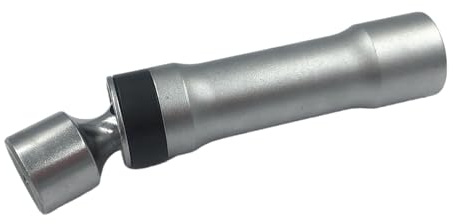 SW-Stahl Zündkerzeneinsatz 03631L 16 mm 3/8 Zoll - Gelenk Steckschlüssel | Zwölfkant Zündkerzennuss mit Halteklammer aus Chrom-Vanadium für Montage und Demontage an schwer erreichbaren Stellen