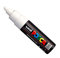 Posca Uni PC-7M - Rotulador con punta de bola grande, 5-5,5 mm, color blanco