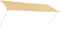 vidaXL Toldo Retráctil 300x150cm Amarillo Blanco Parasol Ventana Terraza Hogar