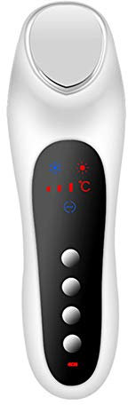 Ion Negativo Caliente Y Frío Vibración Ultrasónica Crioterapia Eliminador De Arrugas Esencia Martillo Masaje Facial Instrumento De Belleza LFMXLD,B