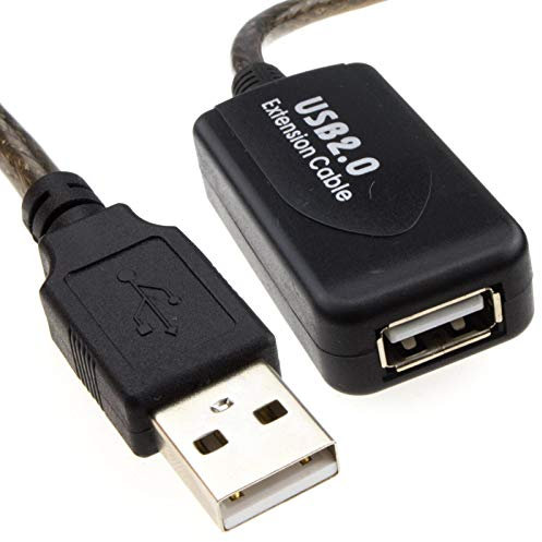 Kenable USB 2.0 Active Repeater Extension Cable - 10m A Male to A Female Black