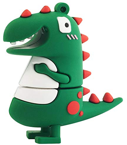 LEIZHAN 32GB USB-Stick Hochgeschwindigkeits-Silikon Memory Stick Cartoon Speicherstick Flash-Speicher-Stick Pen Drive Laptop-Computer PC Windows (32GB, Dinosaurier)