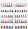 TENINE Nagellack Display, Nagellack Aufbewahrung, an der Wand befestigtes Öl-wesentlicher/Nagellack Zahnstange, 5 Reihen Nagellack Regal Anzeigen Halter (2 in 1 Weiß)