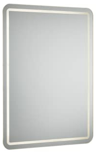 Knightsbridge 230V IP44 600 x 450mm Back-lit LED Bathroom Mirror with Demister, Shaver Socket and Motion Sensor