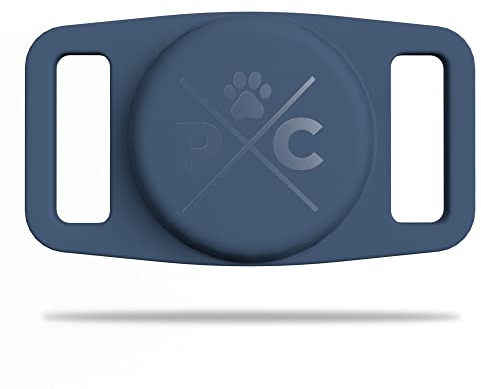 Pup Culture AirTag Hundehalsbandhalter, extra langlebig, leicht, und schützende AirTag-Hülle für Hundehalsband – Verfolgen Sie Ihr Haustier mit Apple AirTag-Technologie – Hundehalsband AirTag Halter