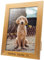 Cadre photo PERSONNALISABLE avec votre texte et votre photo – Fabriqué en bois de pin, Choisissez votre couleur, choisissez la taille, ajoutez votre texte et chargez votre image. (A4, CHÊNE)