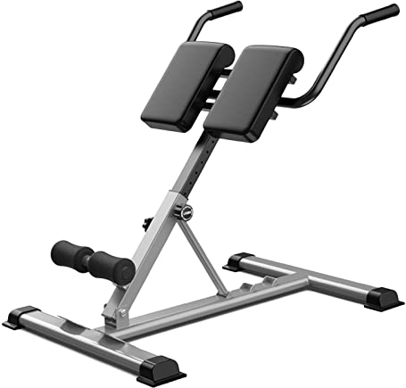Hyperextension Rückentrainer Bauch Römischer Stuhl Hyperextensionsbank für Home Gym, Einstellbar Beinpresse Maschine, Faltbar Trainingsgeräte Bank mit Rückenverlängerung für Bauchmuskeltraining