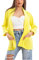 Toocool Blazer Donna Giacca Elegante Casual Basic Monopetto Primavera VI-80021 [Taglia Unica,Giallo]