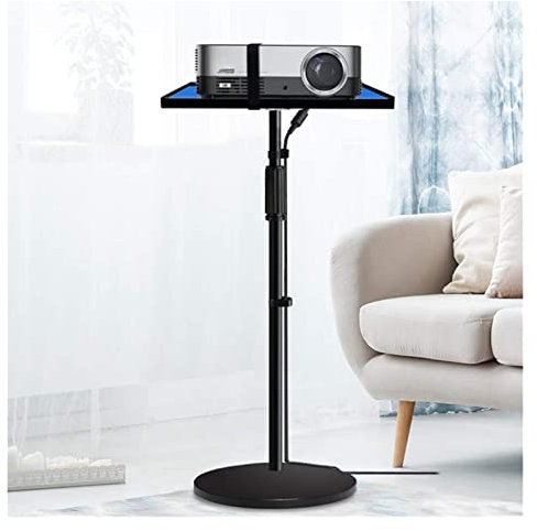 Projector Mount Projector Stand Adjustable Video Projector Floor Table on Wheels Tall Moveable Laptop Trolley Portable Height