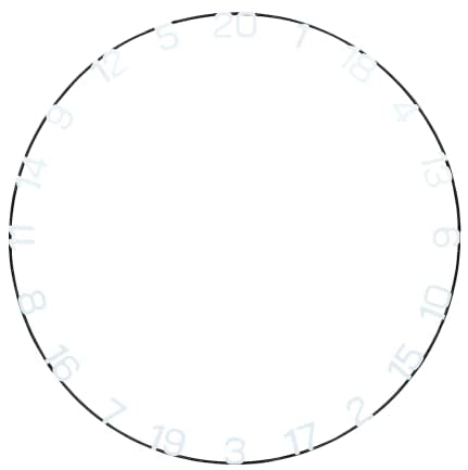 Unicorn Dartscheiben-Nummernring | Eclipse Ultra-sichtbar | Metall | erhöhte Klarheit und Fokus | 30% größere weiße Zahlen