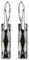 4 Farben Baguette Ohrringe 925 Silber Österreichische Zirkonia - Schmuck für Frauen und Mädchen - Hängeohrringe Ideal für Geschenke für Frauen Geburtstag Jahrestag Muttertag (Silver Night)