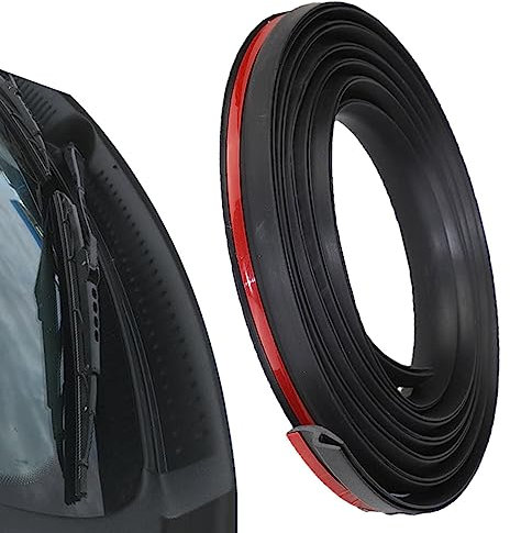 Sellado para Parabrisas Coche | Reduce el Ruido del Parabrisas Delantero Goma Flexible para la eliminación Agentes atmosféricos Tipo H, Tiras selladoras Superficies