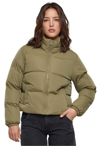 Urban Classics Damen Jacke Ladies Short Peached Puffer Jacket tiniolive XXL