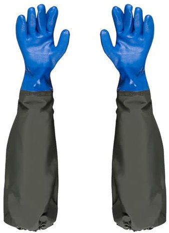CENPEK Waterproof Pond Gloves elbow Length Rubber Gloves 27inch Drain Cleaning Gloves Extra Long Sleeve Full Arm Gloves