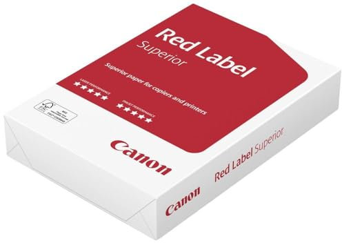Canon Red Label Superior 99822154 Universal Druckerpapier Kopierpapier DIN A4 80 g/m² 2500 Blatt Weiß