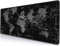 SANWUMIAN Grand tapis de souris de jeu avec bords cousus, sous-main de clavier étendu, base en caoutchouc antidérapant, pour ordinateur portable, bureau, maison, 80 x 29 cm, carte du monde noire