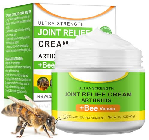 HXTMKT Bienengiftsalbe, Bienengift Gelenk Knochentherapie Bee Creme, Arthritis Schmerzlinderung Creme mit natürlichen Formel, Ultra Strength Joint Relief Cream für Soreness Muscle Recovery, 100g