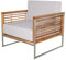 DEKO VERTRIEB BAYERN Luxus Premium Holz Lounge Sessel aus Akazienholz Holzstuhl Gartenstuhl Edelstahl inkl. Spedition