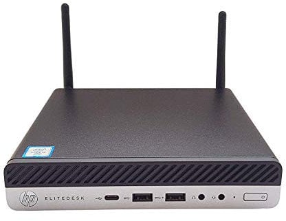 HP EliteDesk 800 G3 Mini Desktop - Core i3-6100T (3.2Ghz), 512GB PCIe Gen 3.0 NVMe, 16GB DDR4, WIFI 5 & BT 5 With Enhanced Dual antenna, GbE, Windows 10 Pro (Renewed)