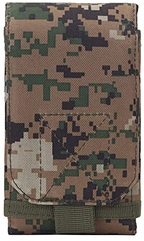 Taktische Handytasche, Outdoor-Camouflage-Tasche, praktische Sport-Hüfttasche, Sporttasche, Handy-Tasche für Radfahren, Laufen, Dschungel Digital