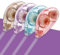 4 Pieces Glue Tape, 8mm x 8m Scrapbook Runner Tape Double Sided Tape Dispenser Transparent Tape Roller for DIY Craft Paper Scrapbooking Envelopes (Blue&Pink&Purple&Gray)
