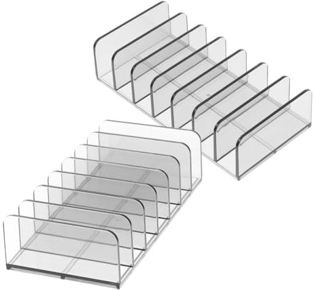 NULYLU 2stücke Aufbewahrungsbox Für Kosmetik Unterteilt Für Make-up-paletten Transparent Organizer Für Lidschatten Schminktischzubehör Home Storage Box