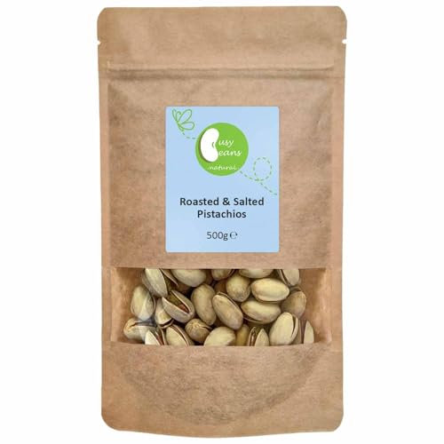 Roasted & Salted Pistachios (500g) | Premium Quality | Crunchy Snack
